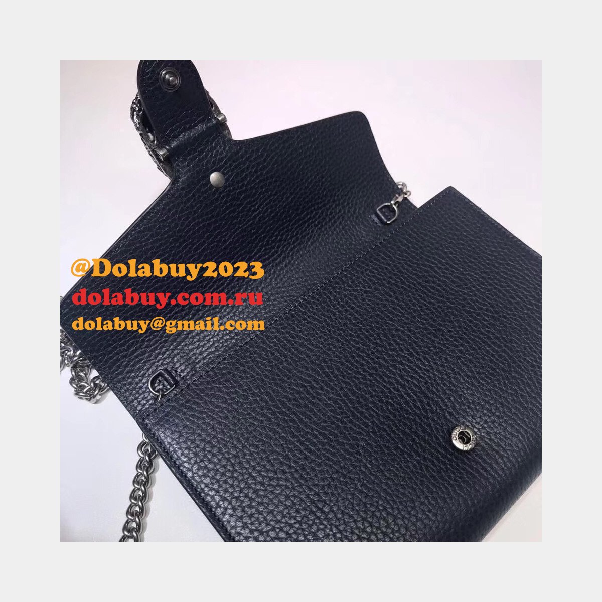 cheap G*u*i dionysus leather mini chain bag 401231 black