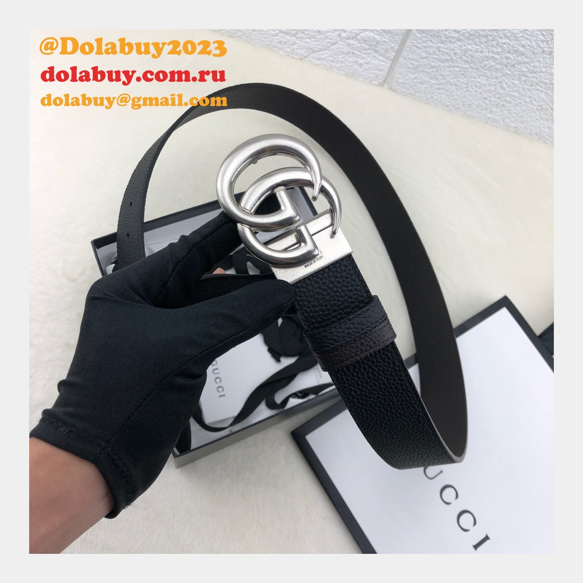 aaa+ G*u*i 38mm replica gg sliver/golden black belt