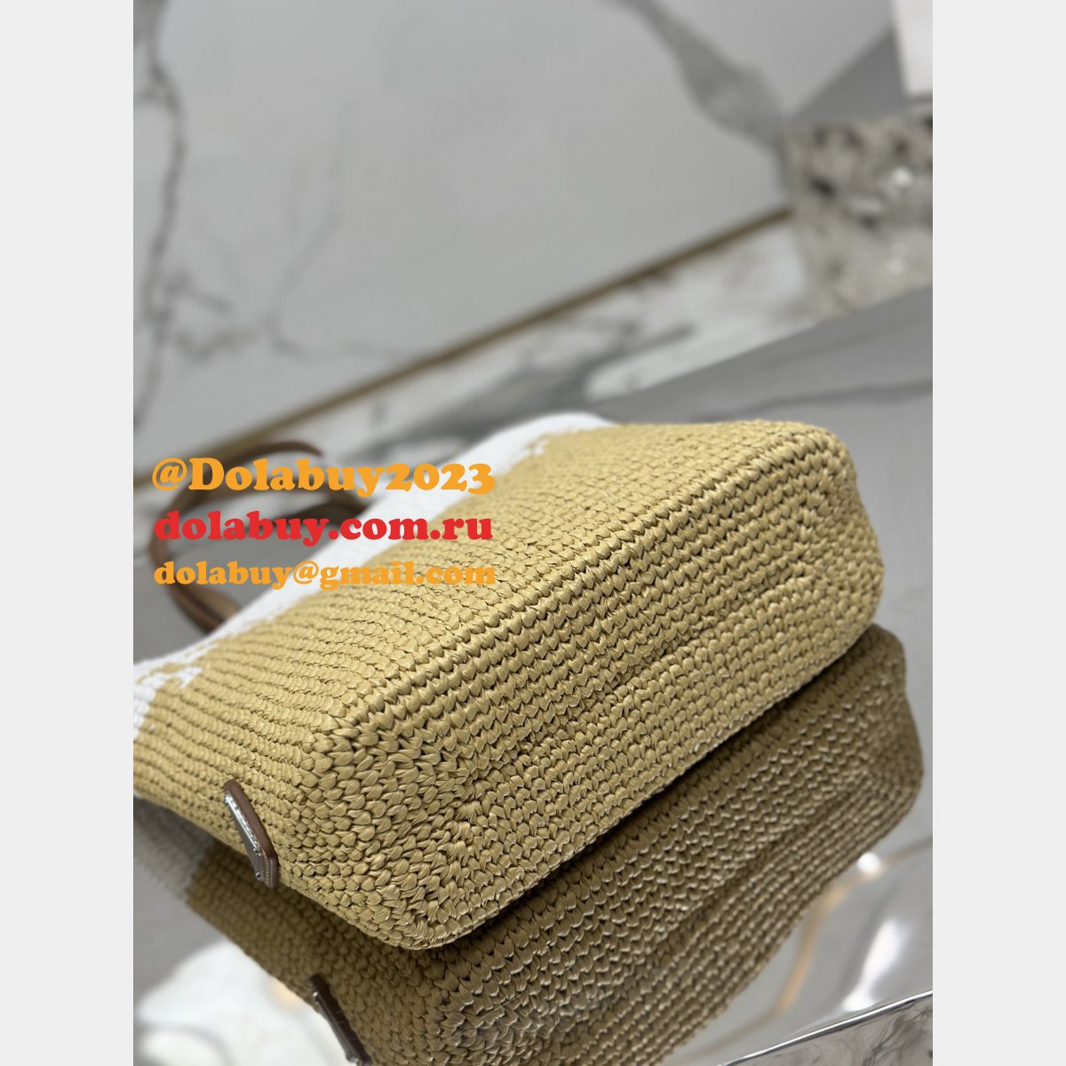 Wholesale prada 1:1 Mirror weave big tote