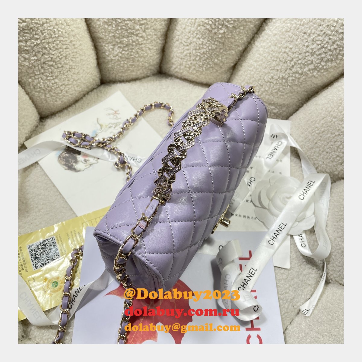 Perfect 1:1 Mirror CC 24A CF Mini Bag #4924