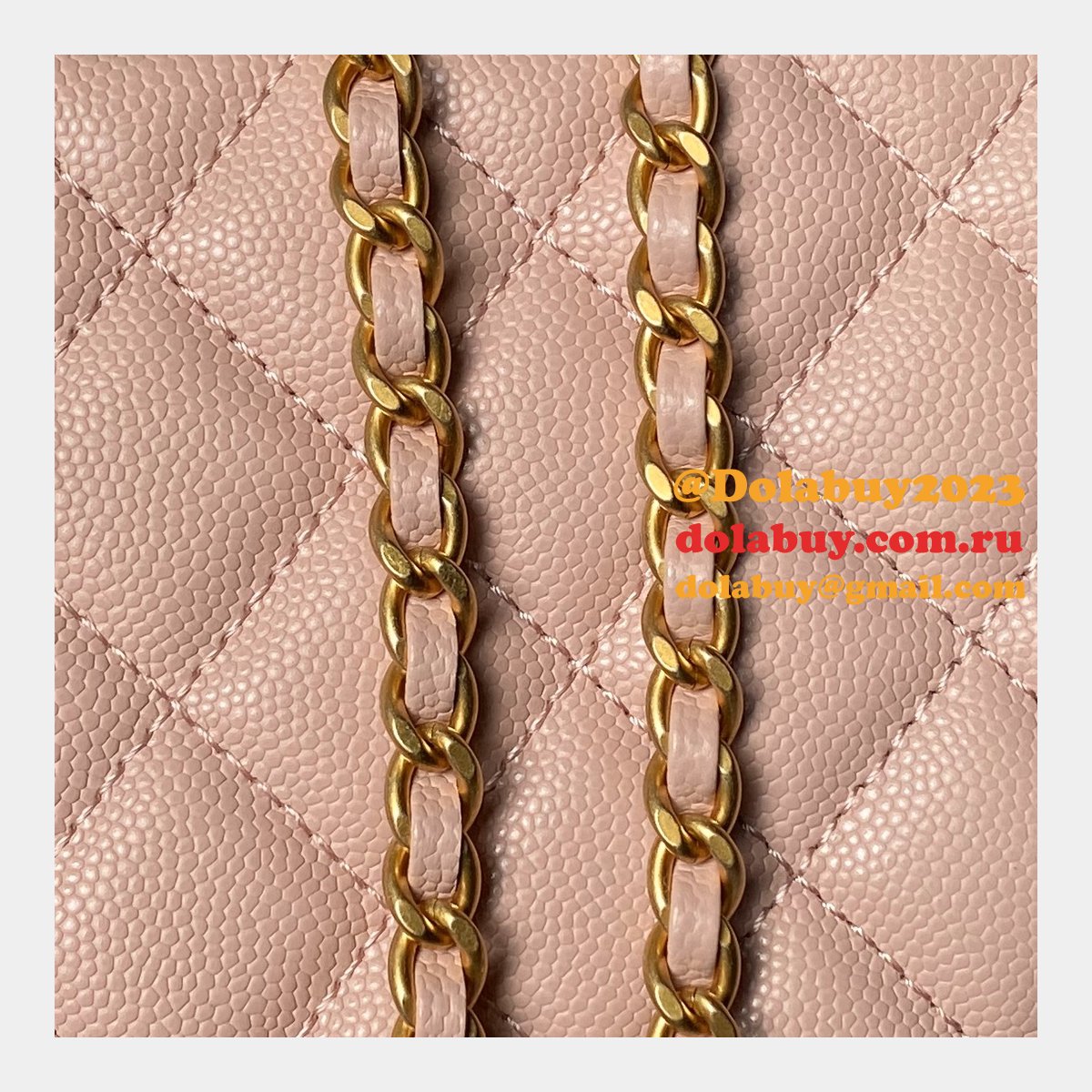 Wholesale AP4064 Gold Buckle Shoulder Vanity Copy Bag