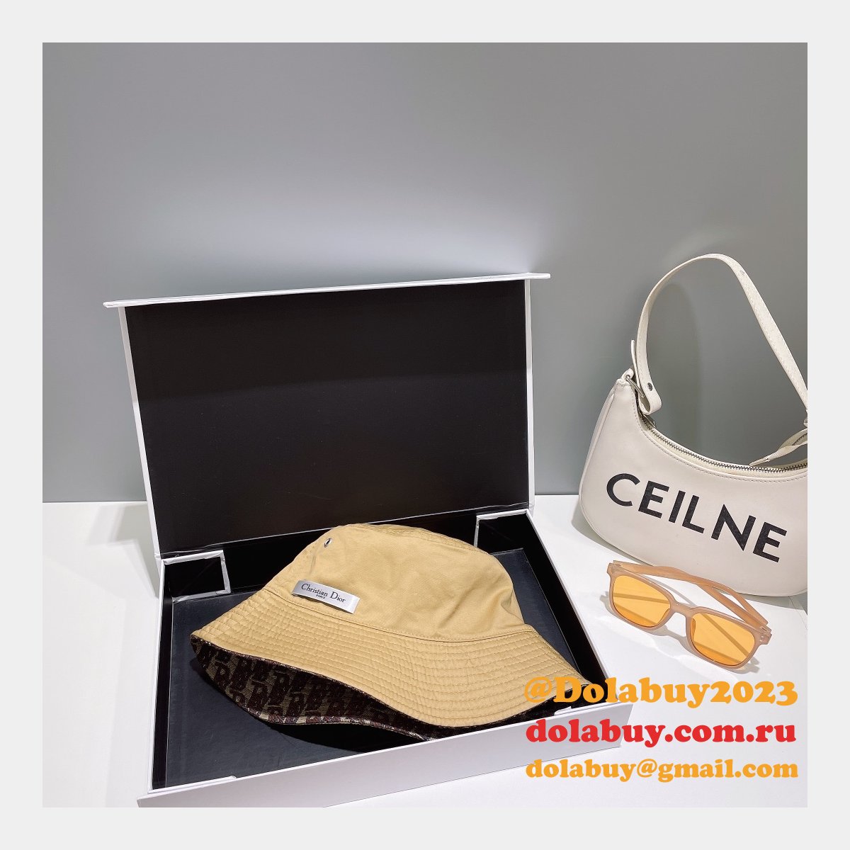 Replica Dior Wearable on both sides Fisherman Wholesale hat