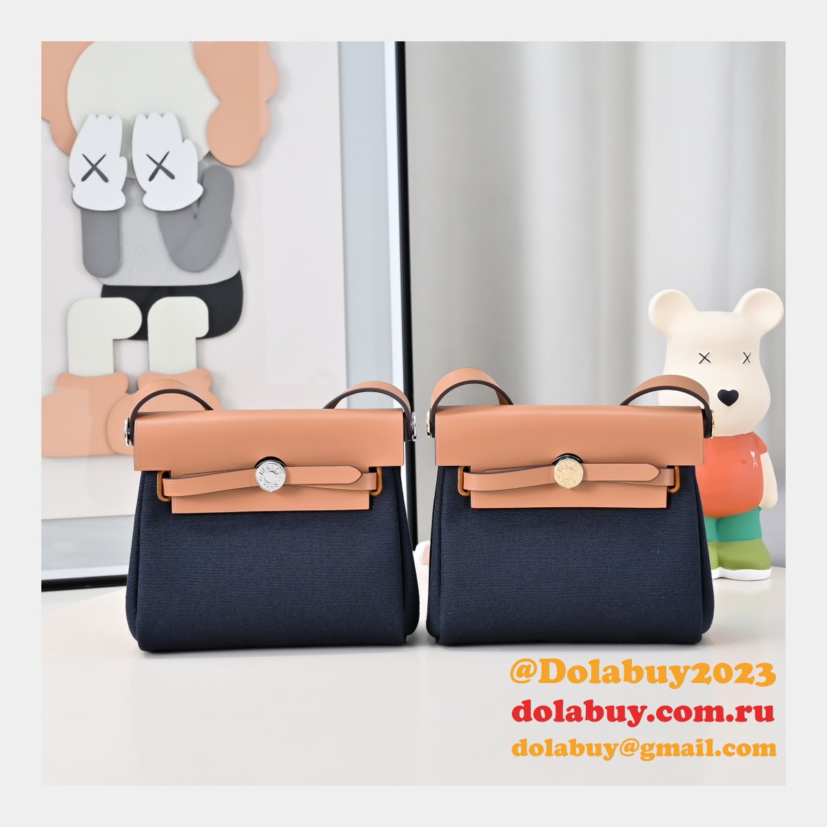 Luxury Hermès Herbag 20CM Replica UK AAAA+ Bags Online