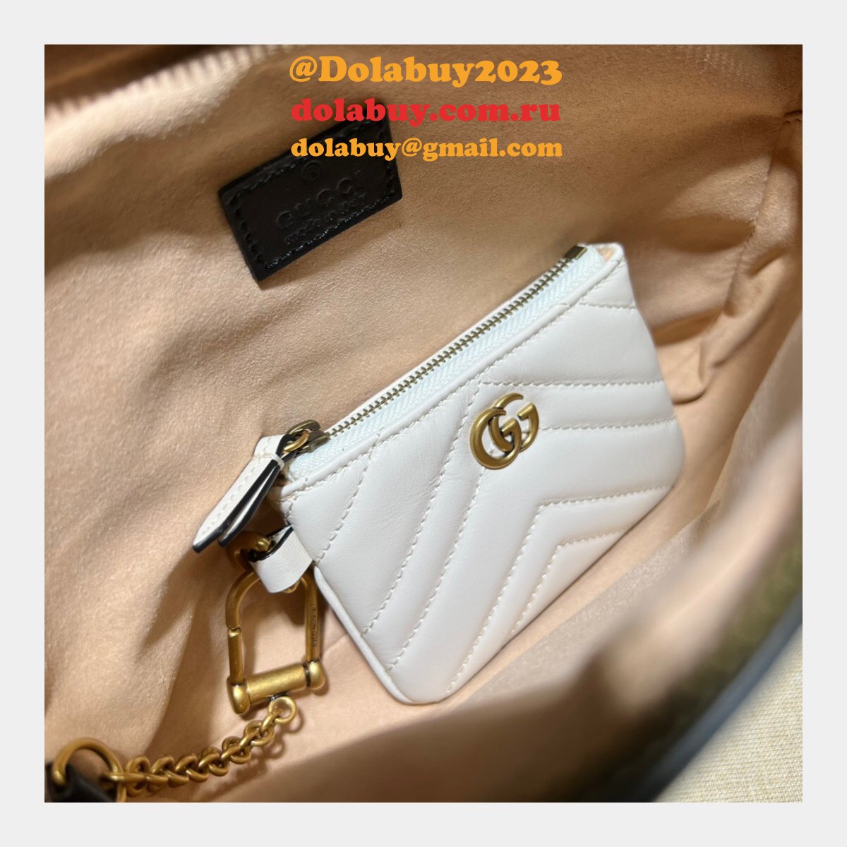 should i buy G*u*i replica 699758 double g multi-use mini bag