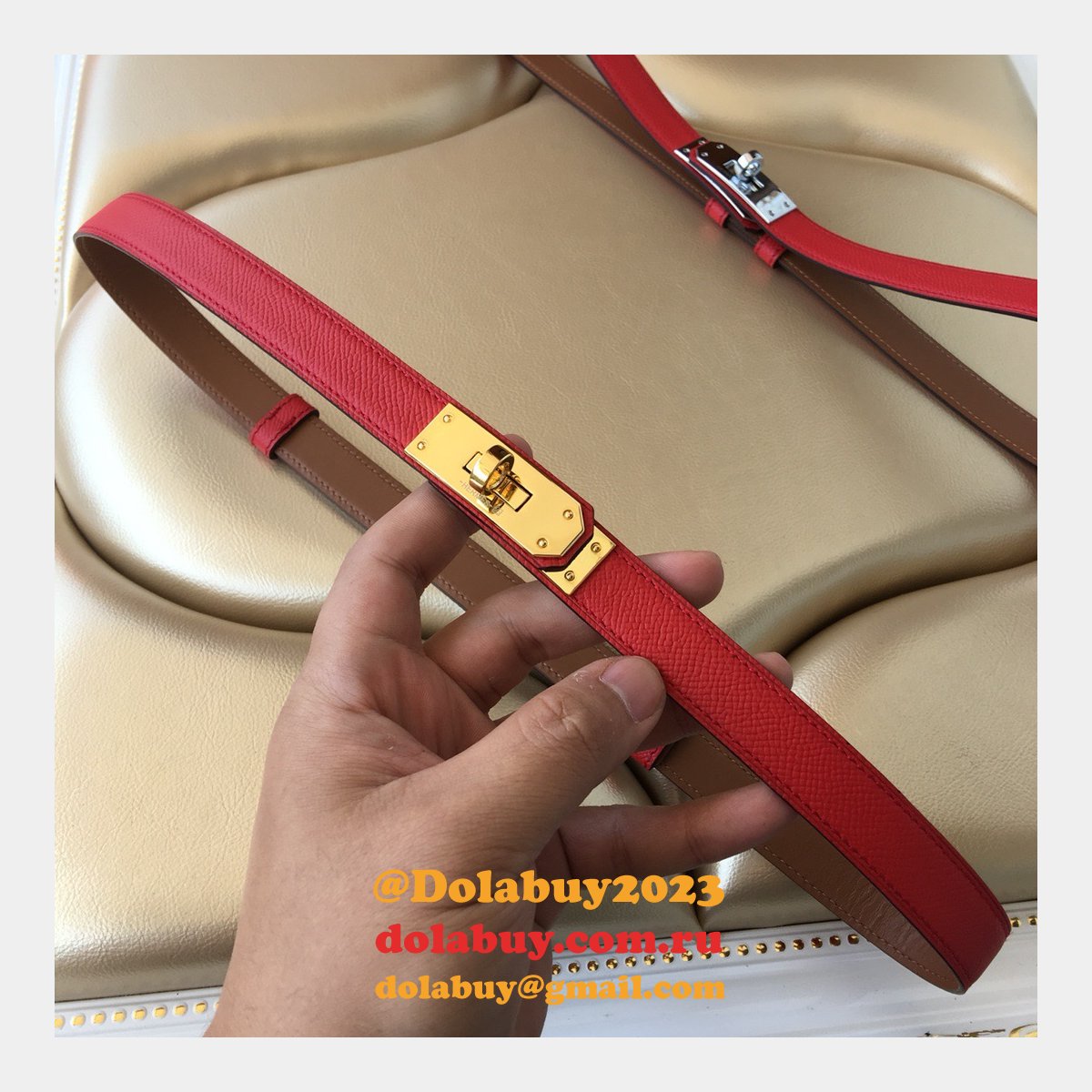 7 Star hottest selling hermes kelly thin belt 17mm