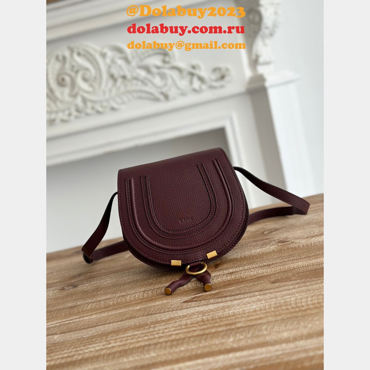 Top Quality Luxury Chloe Marcie Cowhide Handbag