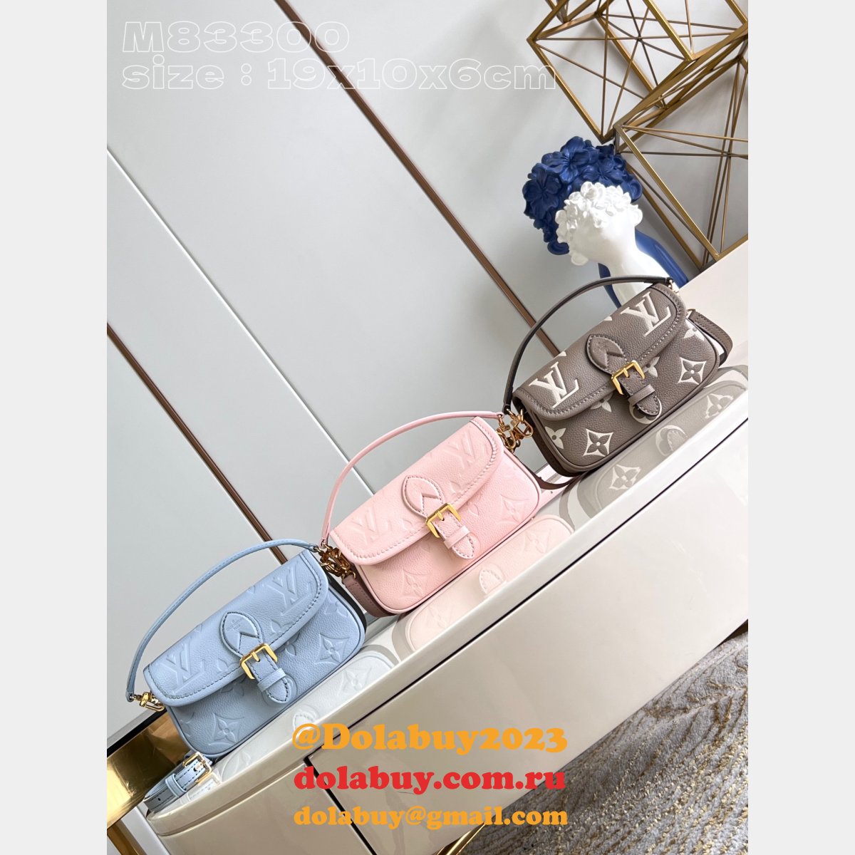 Nano Diane Bicolor M83300 Replica New Arrival Louis Vuitton Bag