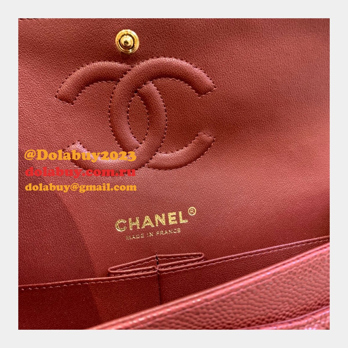 Fashion Best 2.55cm Replica Caviar Gold/Silver Bags