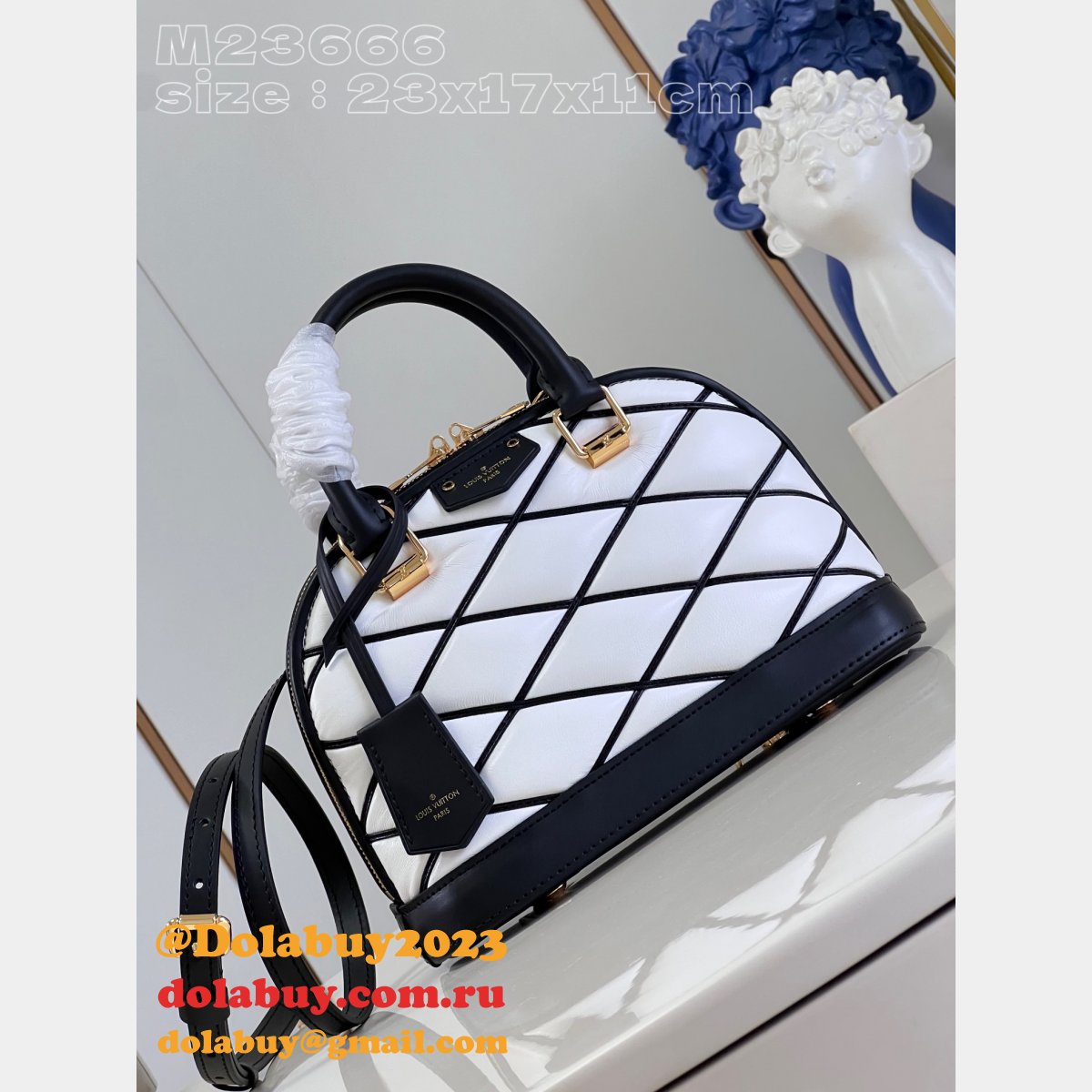 Alma Louis Vuitton Replica Bags Malletage M23666 Best