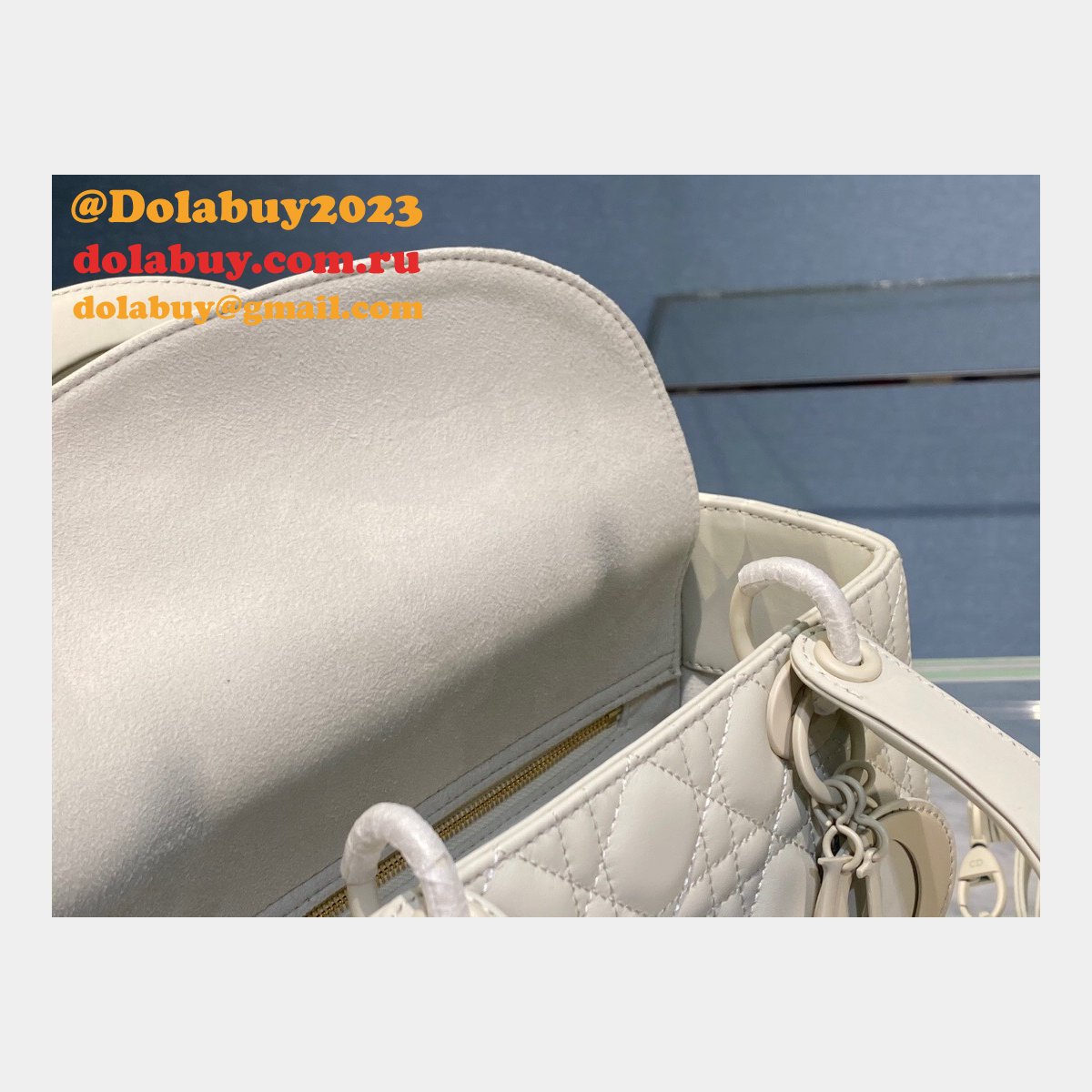 Replica Christian Dior Knockoff Lady Dior 24cm Purses