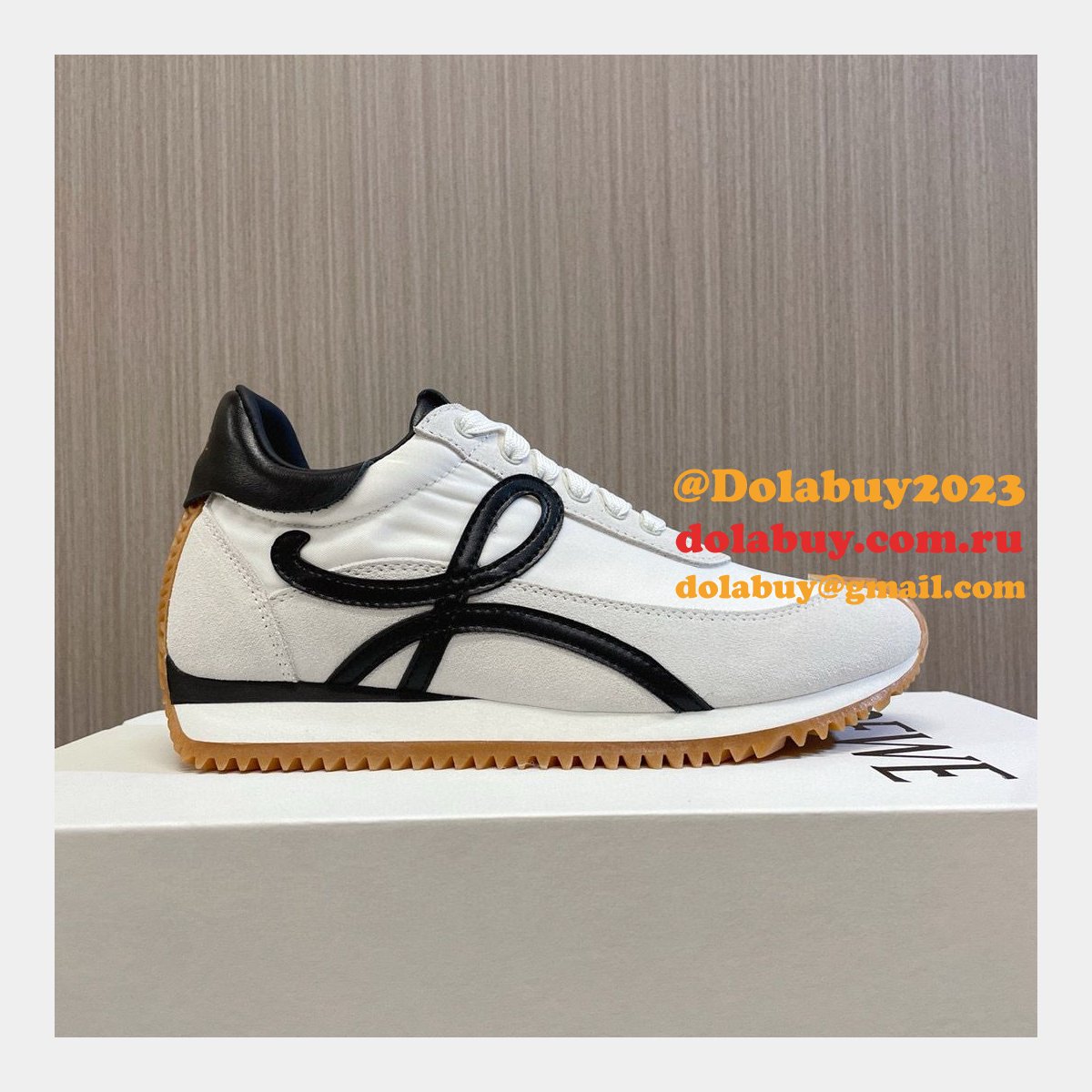Top Quality Runner In Nylon And Suede Shoes