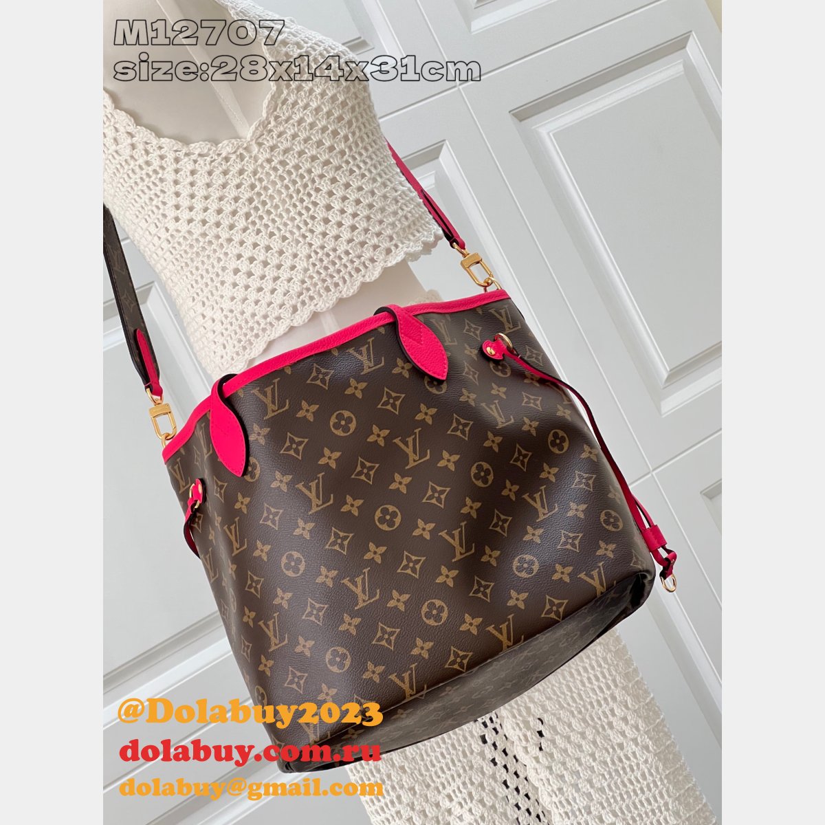 Louis Vuitton Neverfull Bandouliére Wholesale M12707 Bag