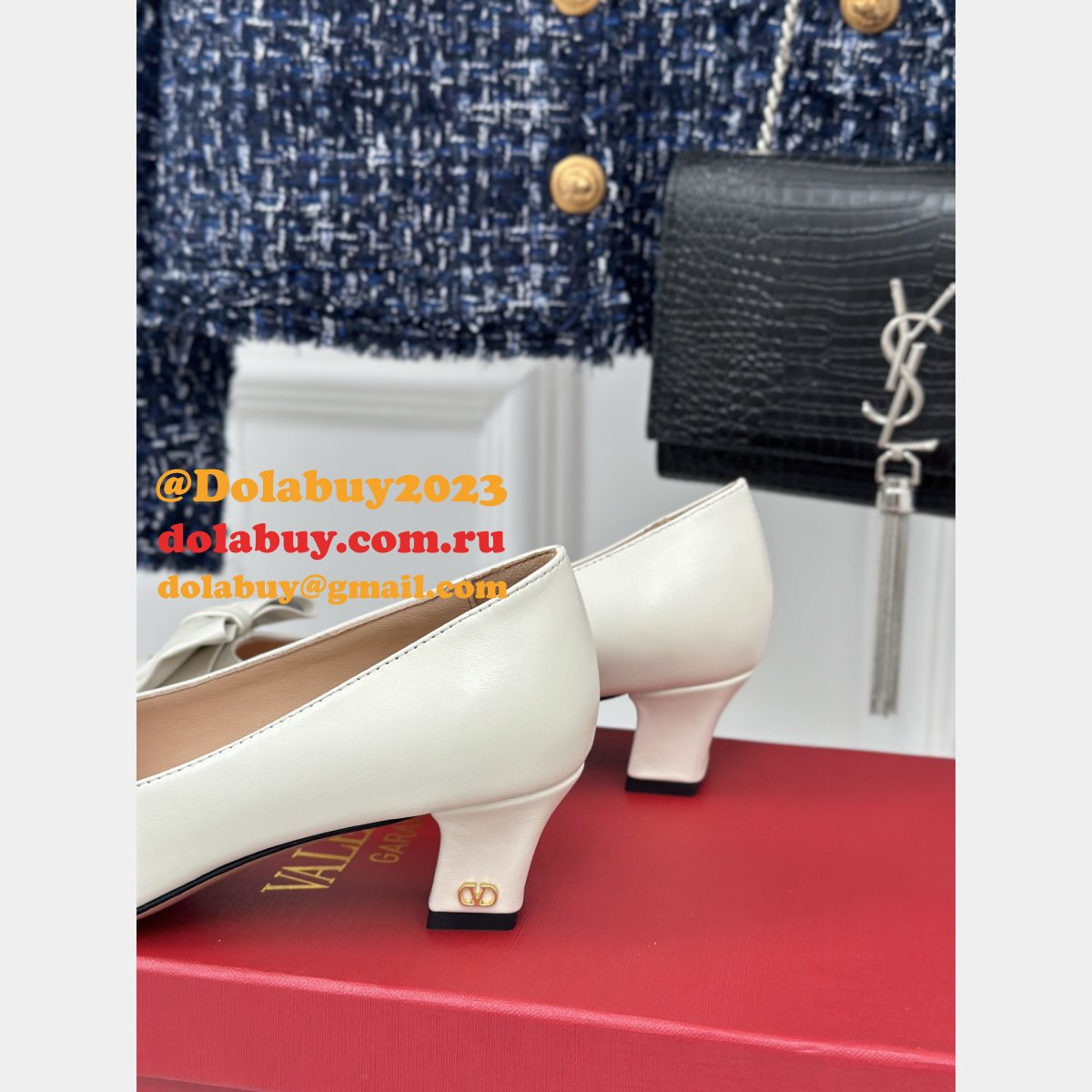 7 Star Valentino BOWOW PUMP IN KIDSKIN