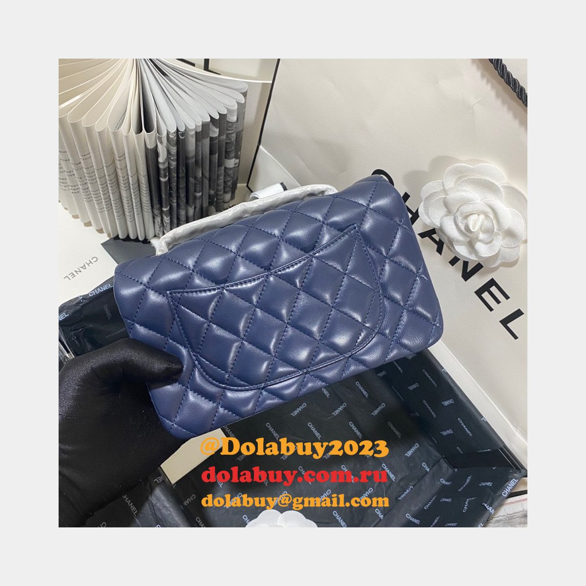 Top Quality CC Lambskin Flap Bag 1116 20CM