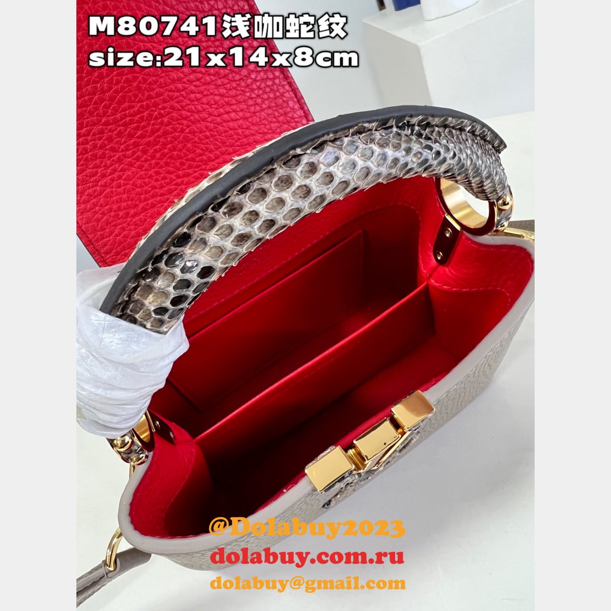 Perfect Capucines LV Quality AAAA M80741 Copy Designer Bag