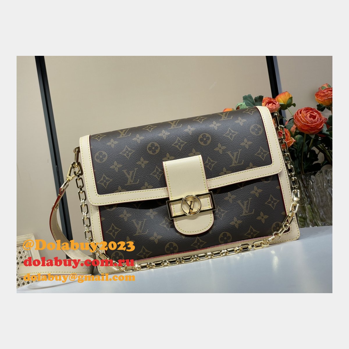 Luxury Dauphine Soft GM Monogram M47149 Louis Vuitton Replica Bag