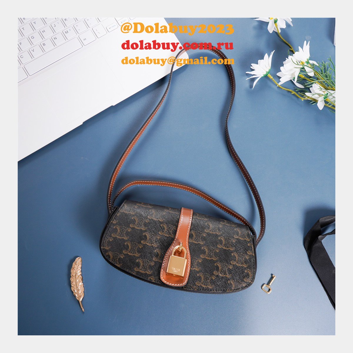 High Quality Céline Mirror Tabou Clutch 10I592 Bag replica handbags