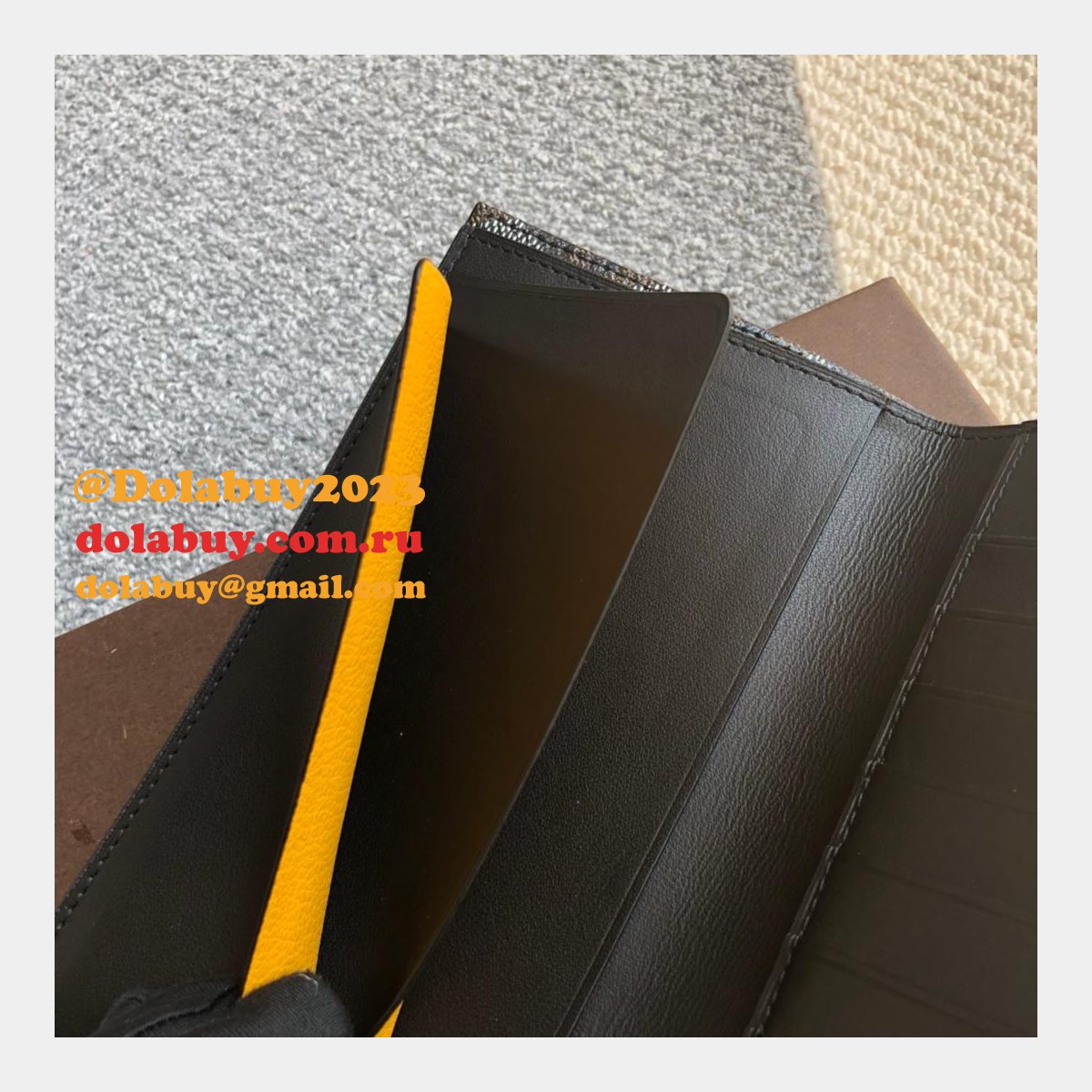 High Quality Goyard Multi-Color Ticket Top Wallet