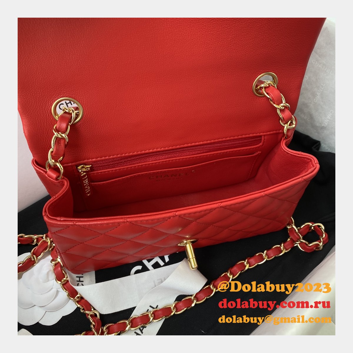 Fashion CC Lambskin Flap Designer 20CM Bag 1116