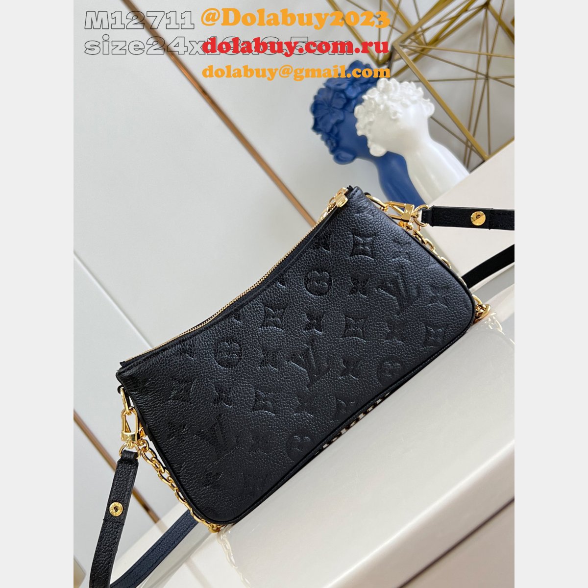 Replica Louis Vuitton Pochette Métis Black Luxury M12711 Bag