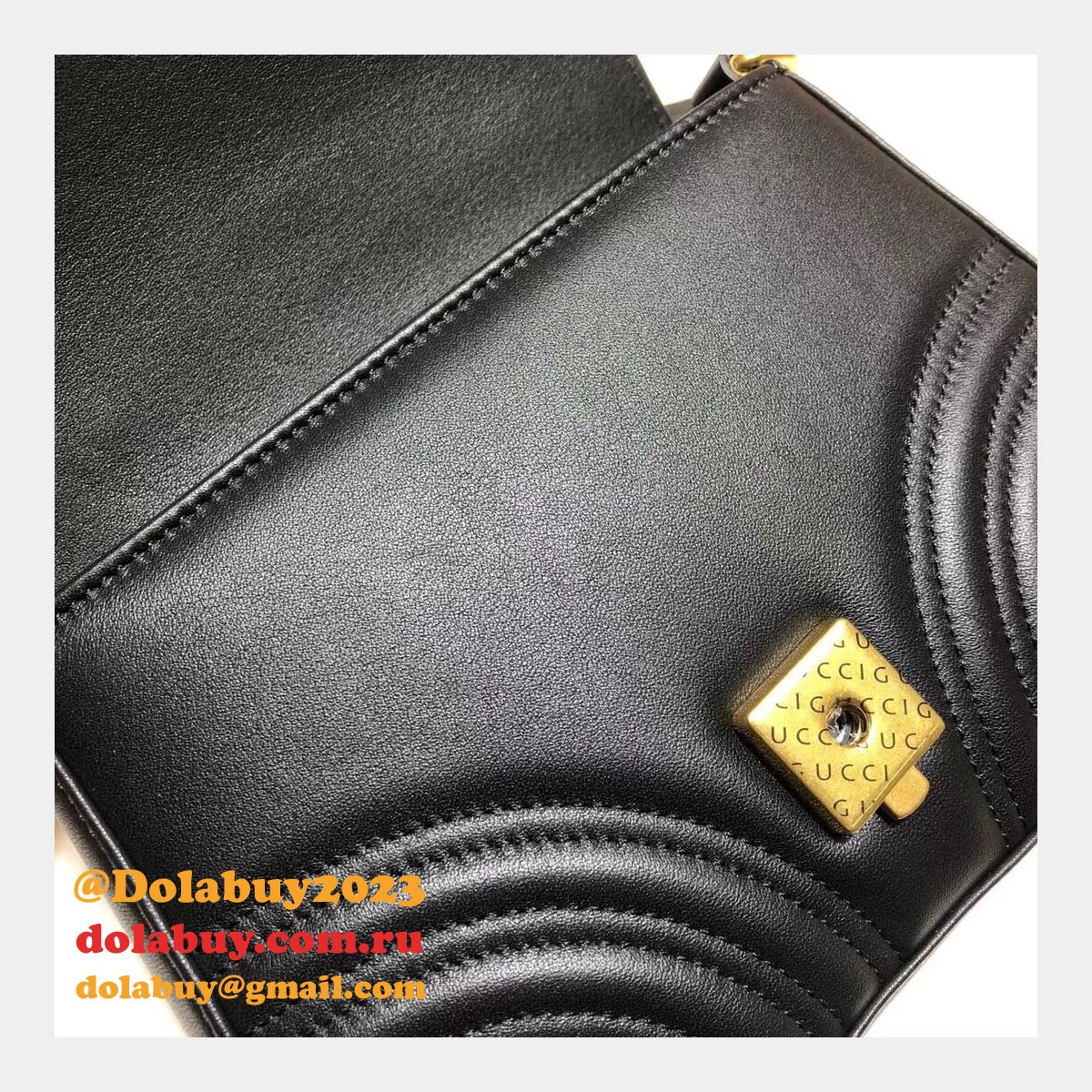 cheap 547260 G*u*i chevron leather gg marmont mini top handle