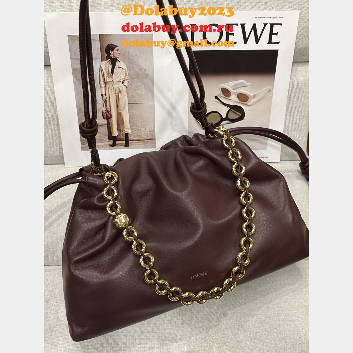 Top Quality Large Flamenco Purse In Mellow Nappa Lambskin