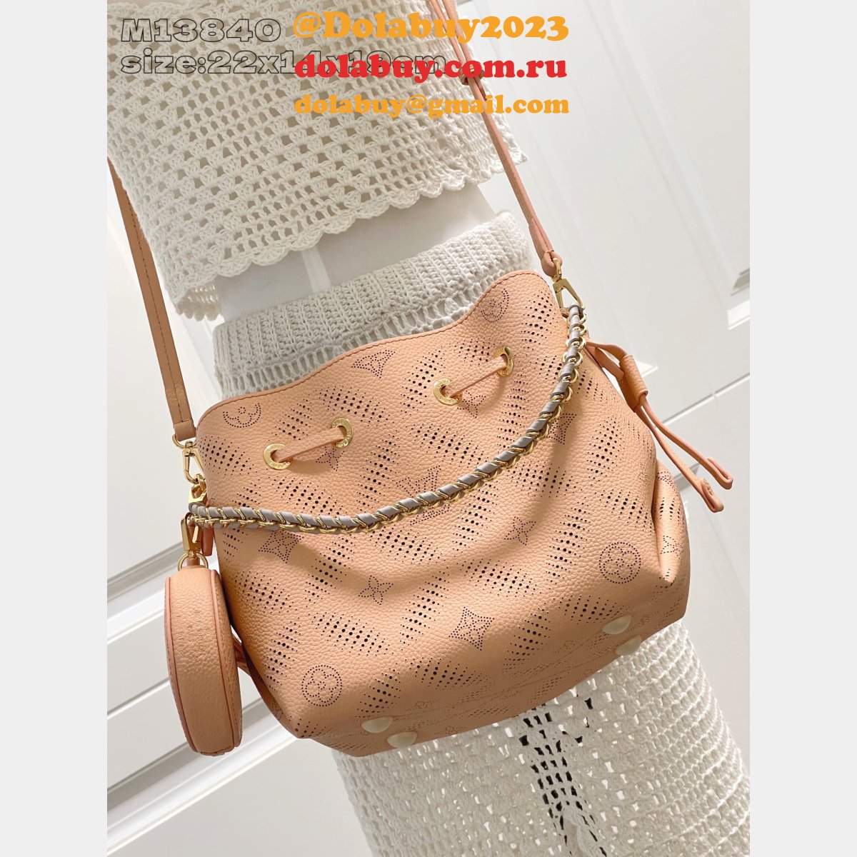 Luxury M13840 Louis Vuitton Bella Mahina Women Handbags