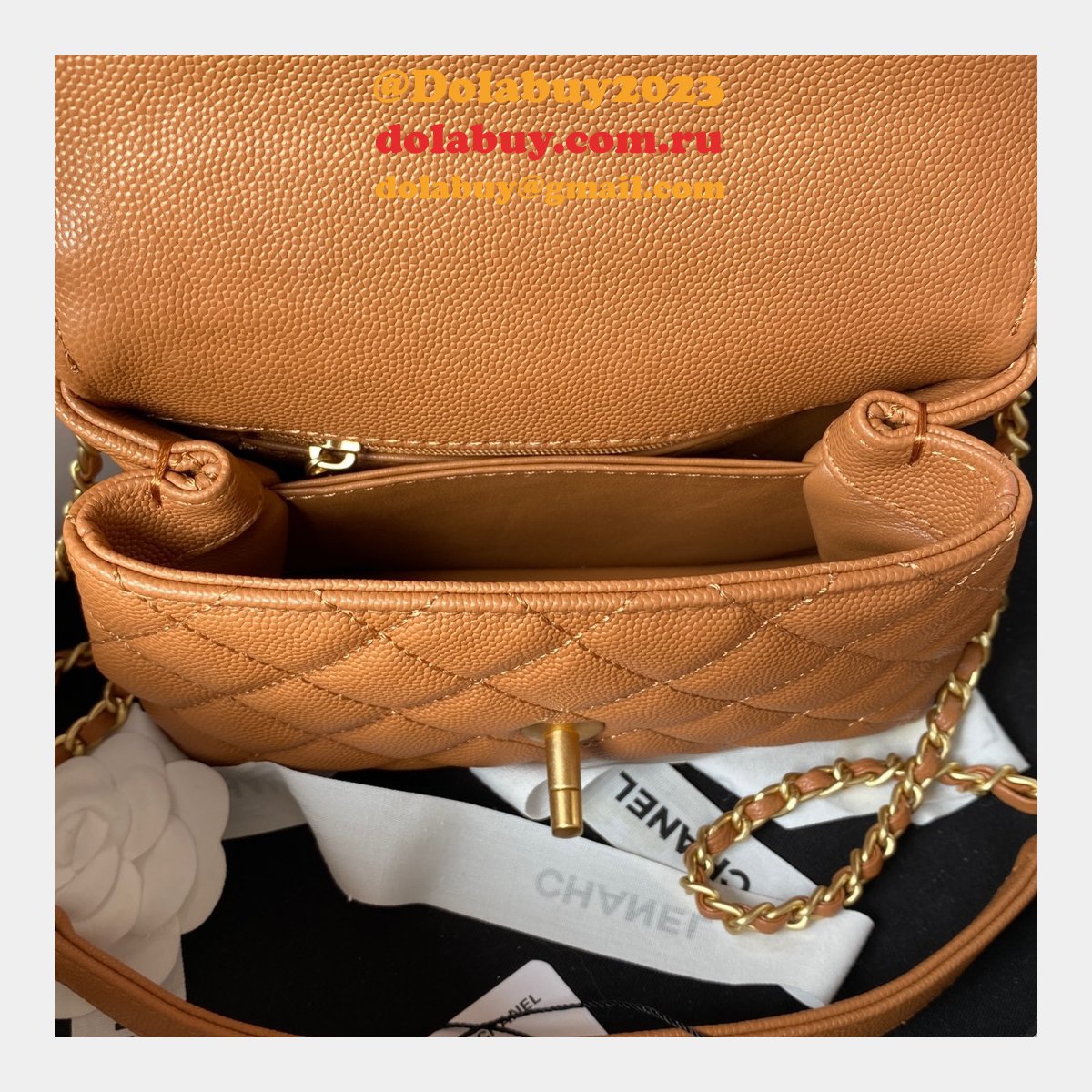 Replica Handle Matelasse 2Way AS2215 Shoulder Bag CAVIAR 19CM