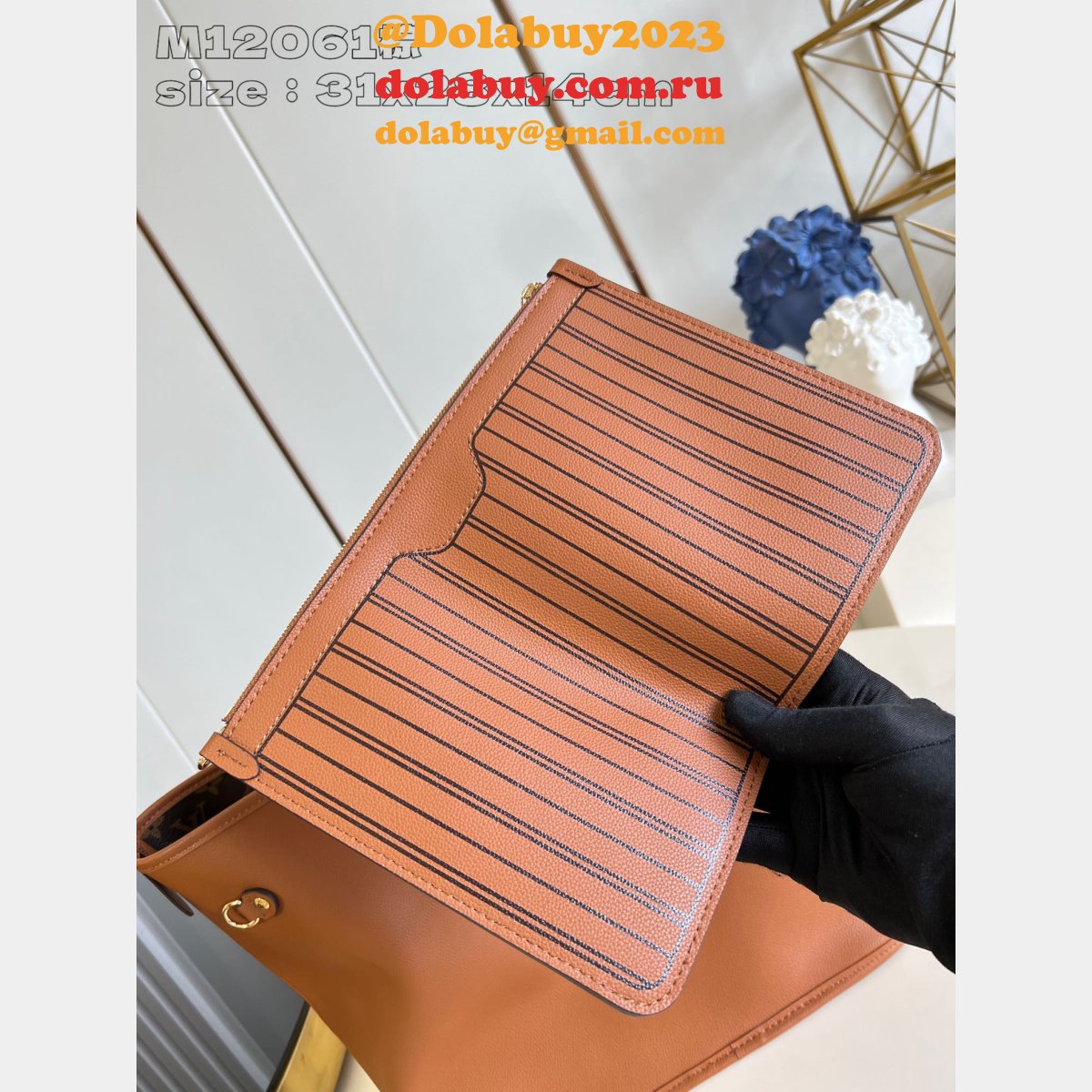 Knockoff Louis Vuitton M12061/M11946 Top Neverfull Inside Out Replica Bag