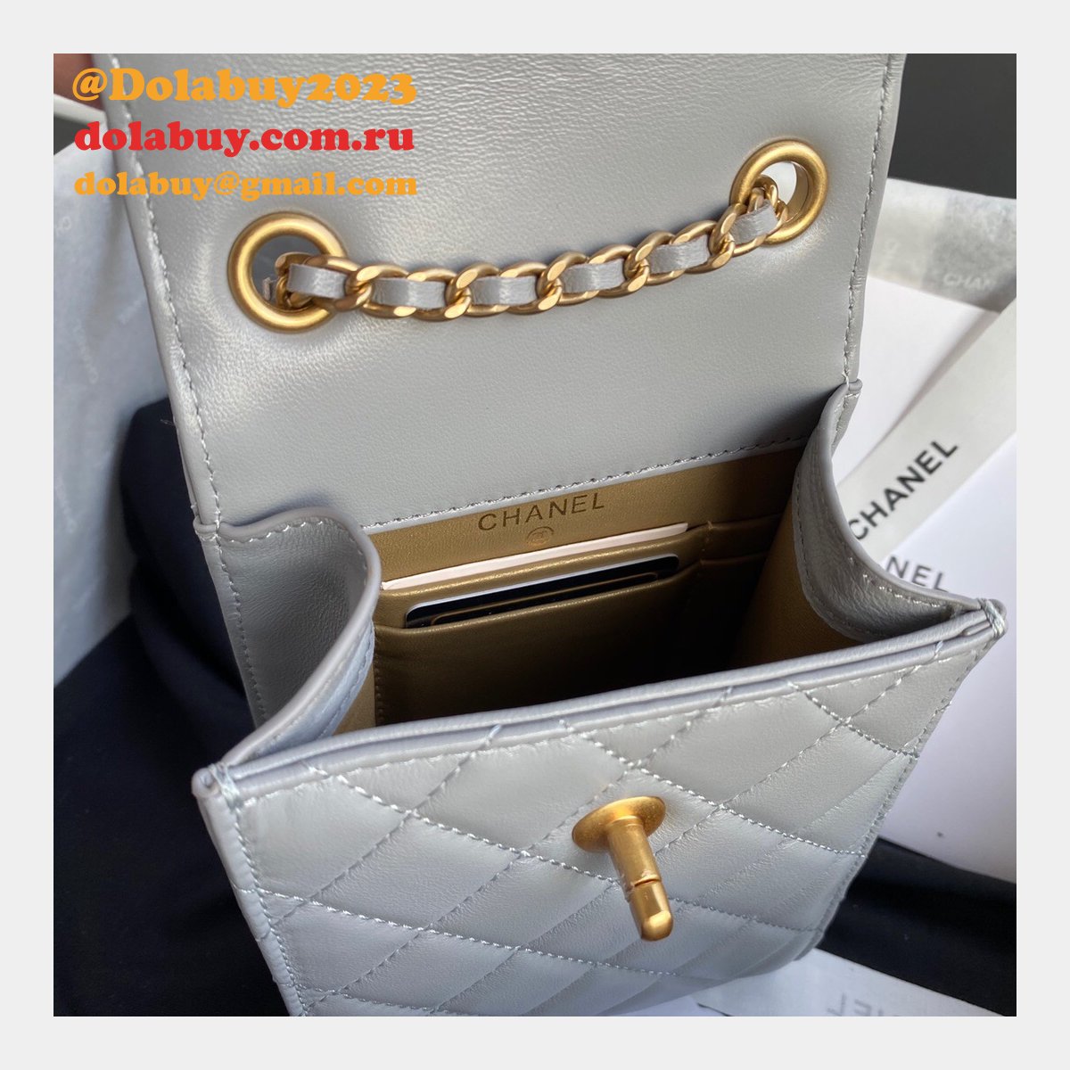 Knockoff CC Shoulder For Phone Small Leather Bag