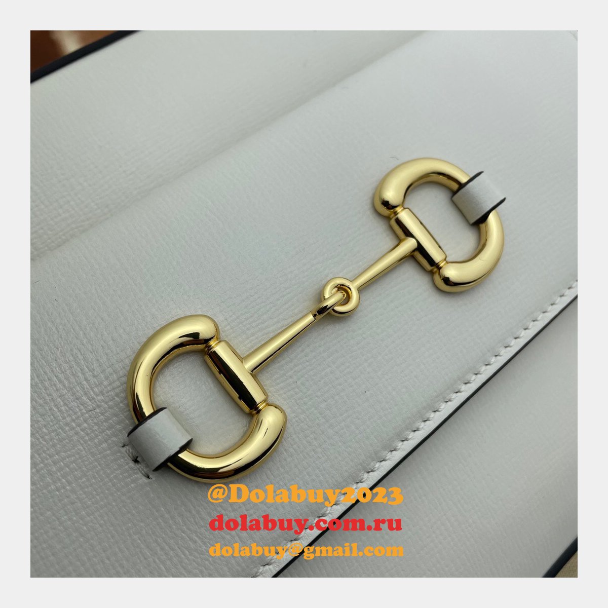 G*u*i horsebit 1955 small shoulder 645454 black army green white bag