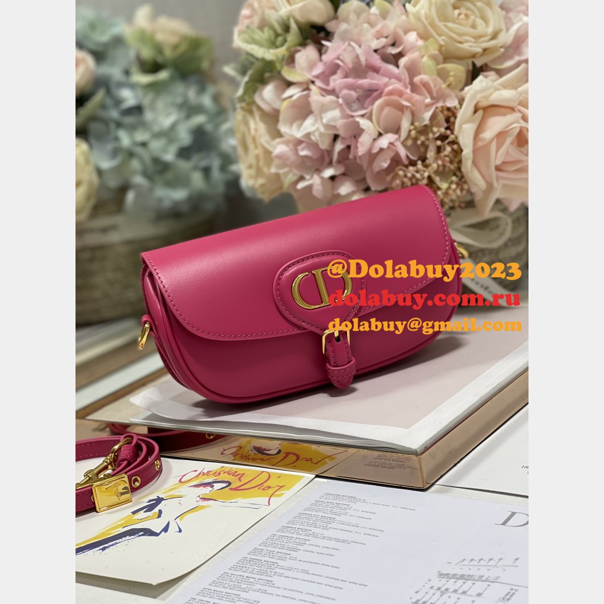 Dior Bobby East West 9327# Best Quality Replica Bag