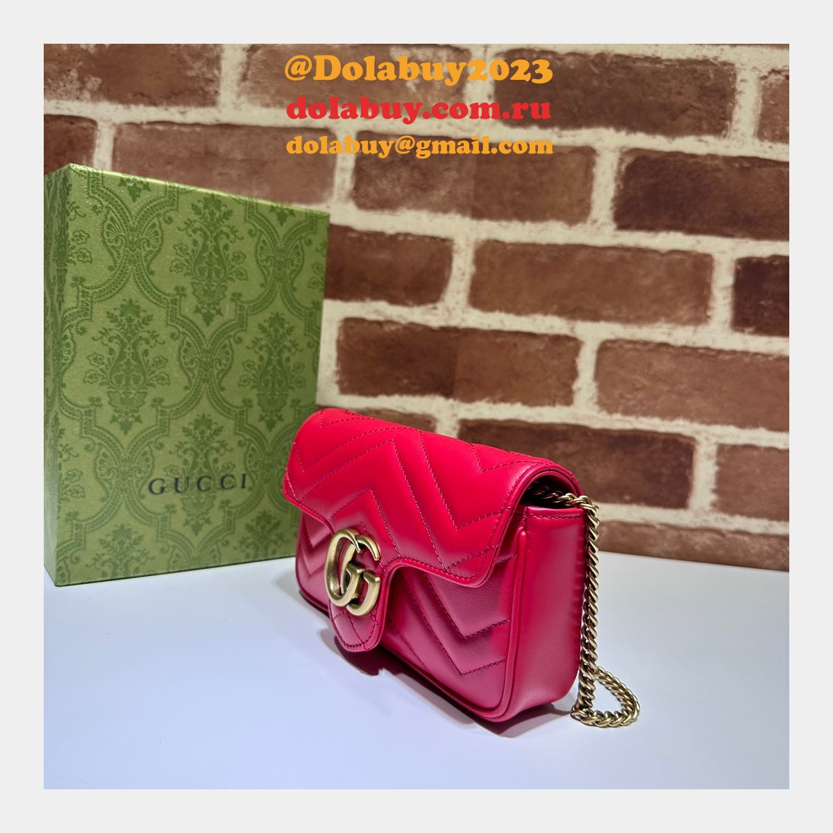 G*u*i replica gg marmont matelassé super 476433 perfect bag