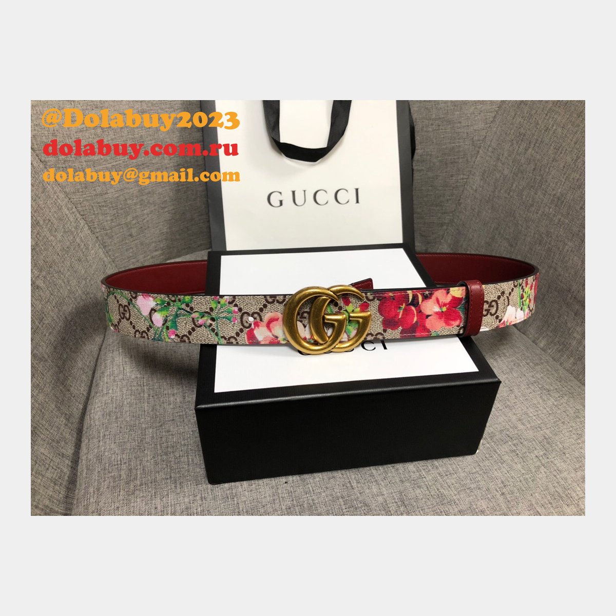 G*u*i belt with double g buckle 35mm best