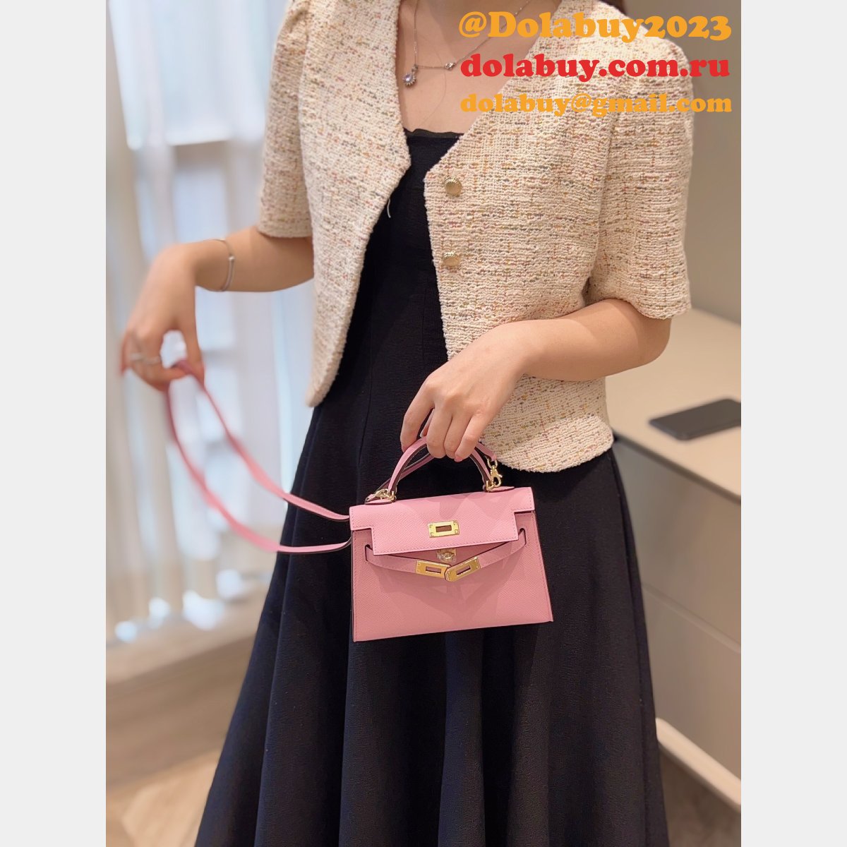 Buy Designer Best Replica Hermes Kelly 19CM Mini Bags Online