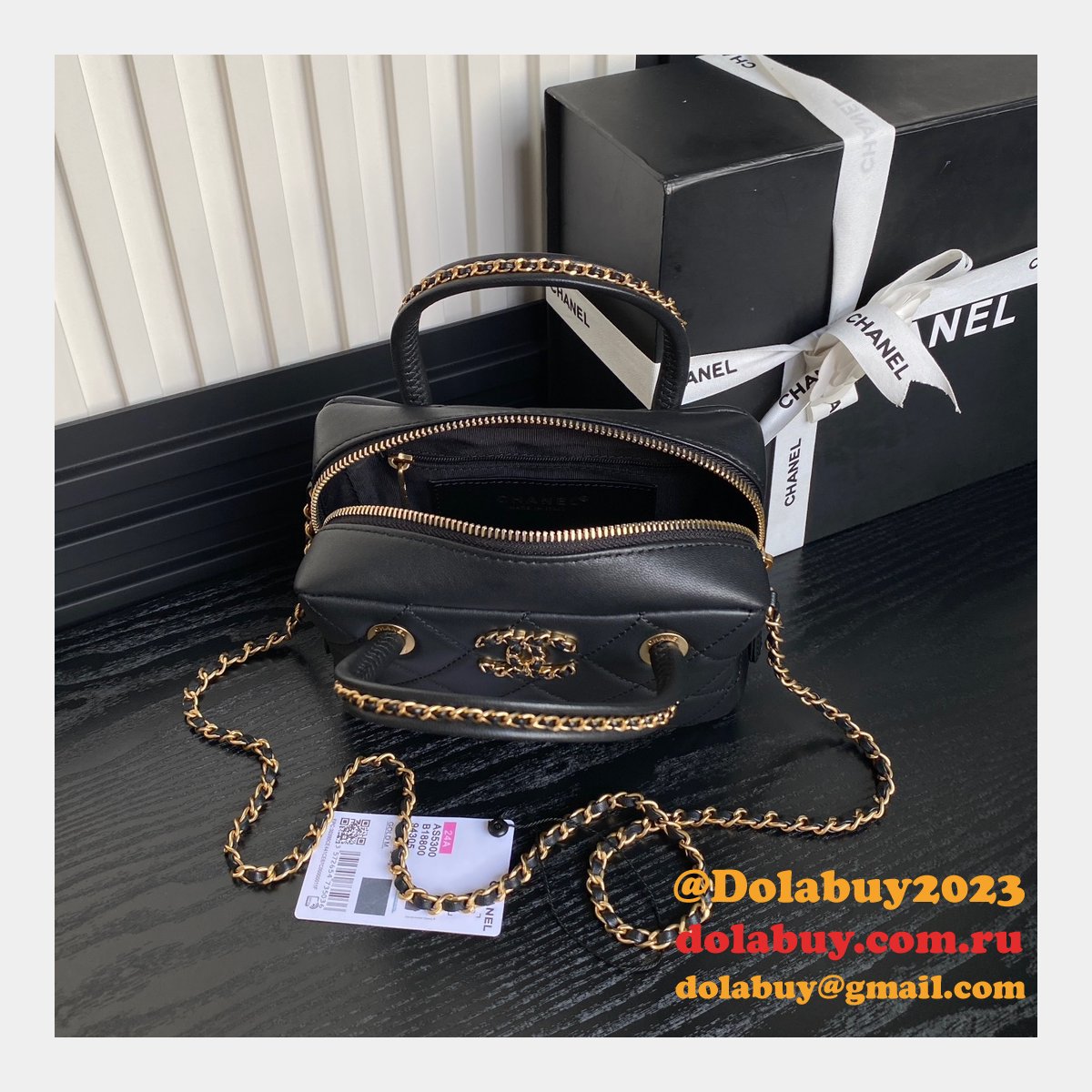 Fake Designer 1:1 Mirror Tote AS5300 Black Bags
