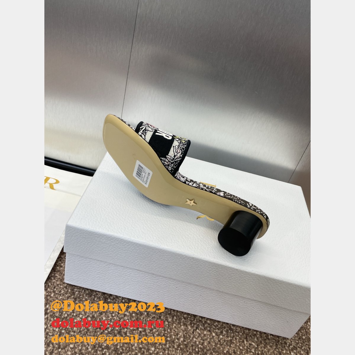 Top Quality DIOR Dway Slide Women Shoes