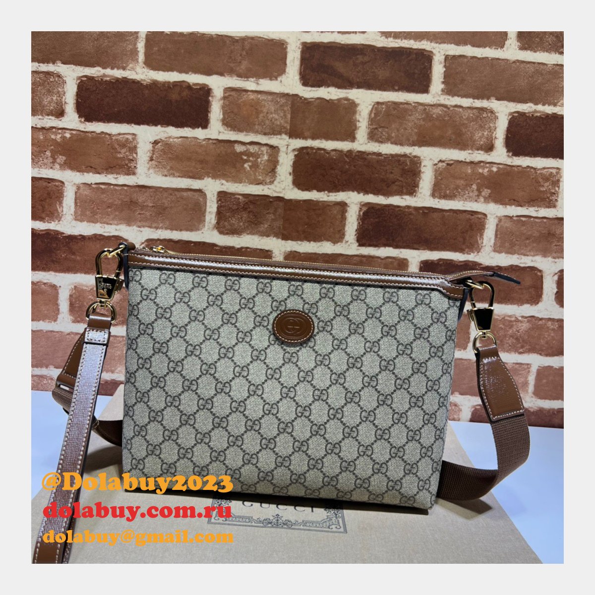 G*u*i 7 star 726833 messenger interlocking g replicas bag