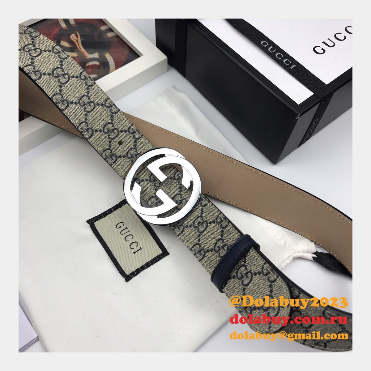 G*u*i belt with double g buckle 38mm cheap