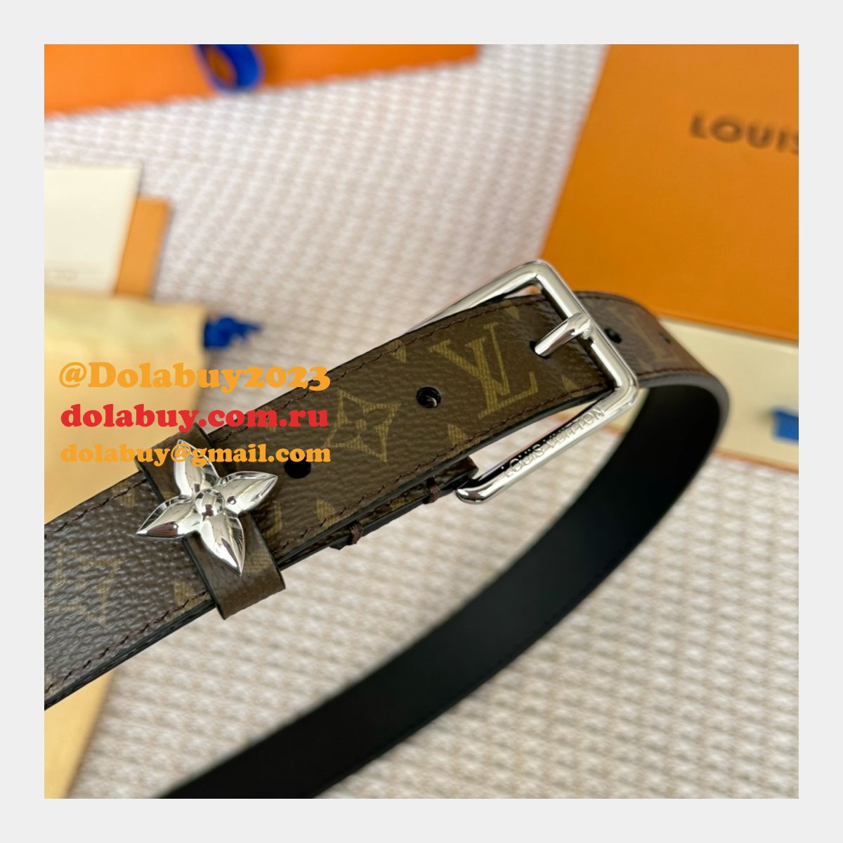 Louis Vuitton Flowergram 2.5cm Monogram Reversible Belt
