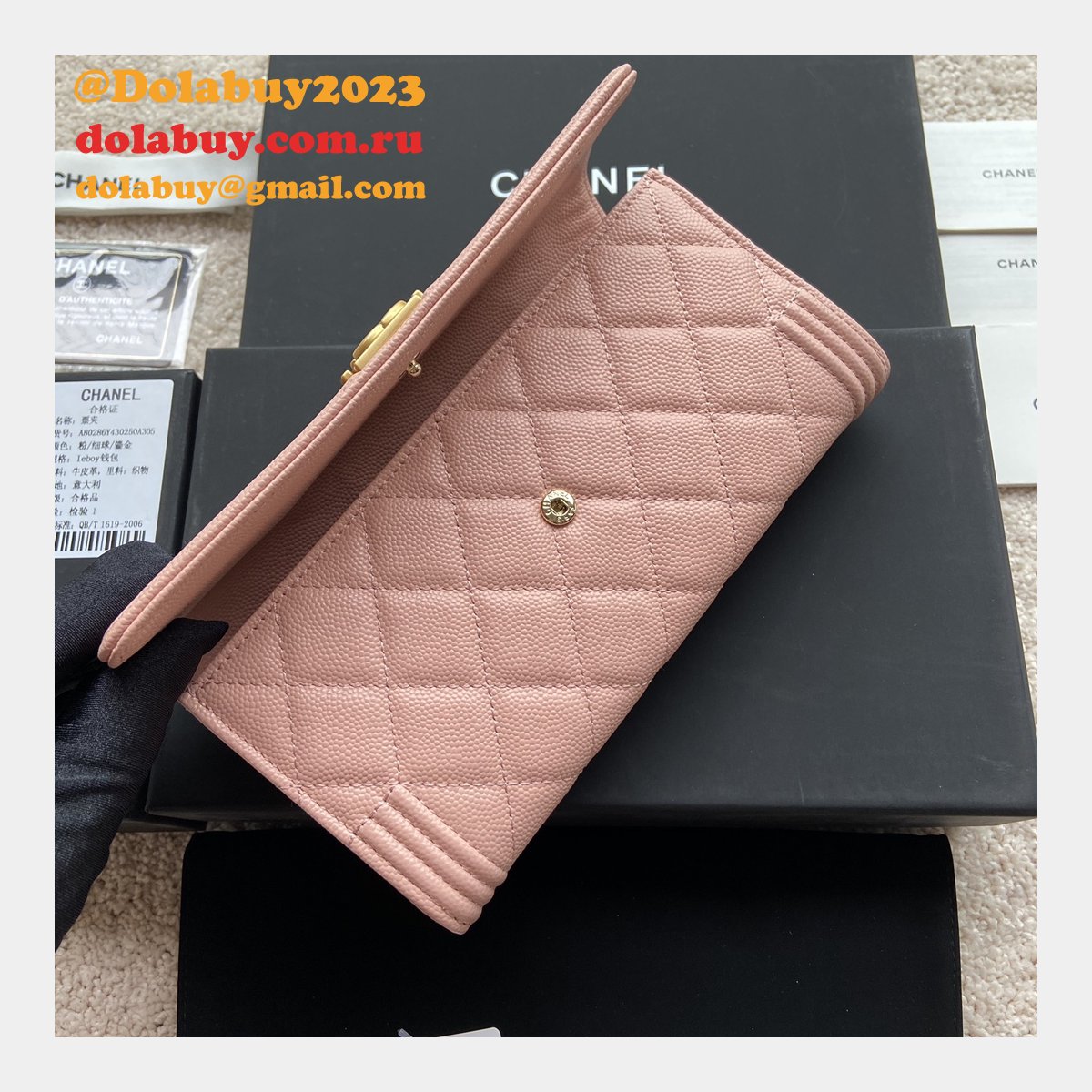 Perfect Knockoff CC LONG WALLET A80286