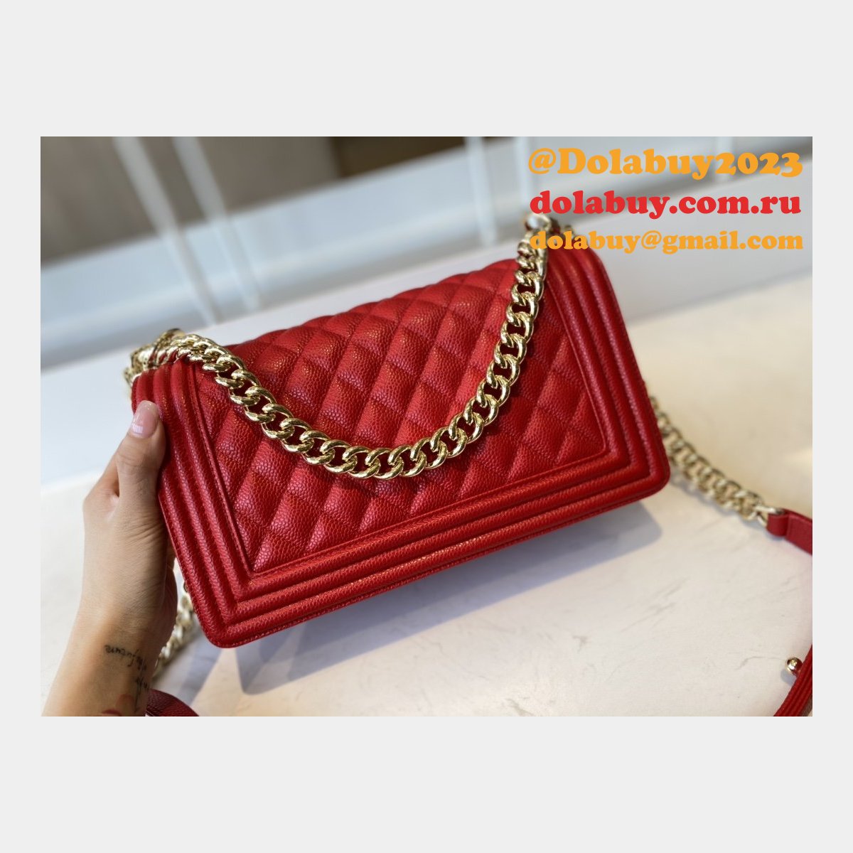 CC Replicas Calfskin & Ruthenium-Finish Metal Boy Many Colours