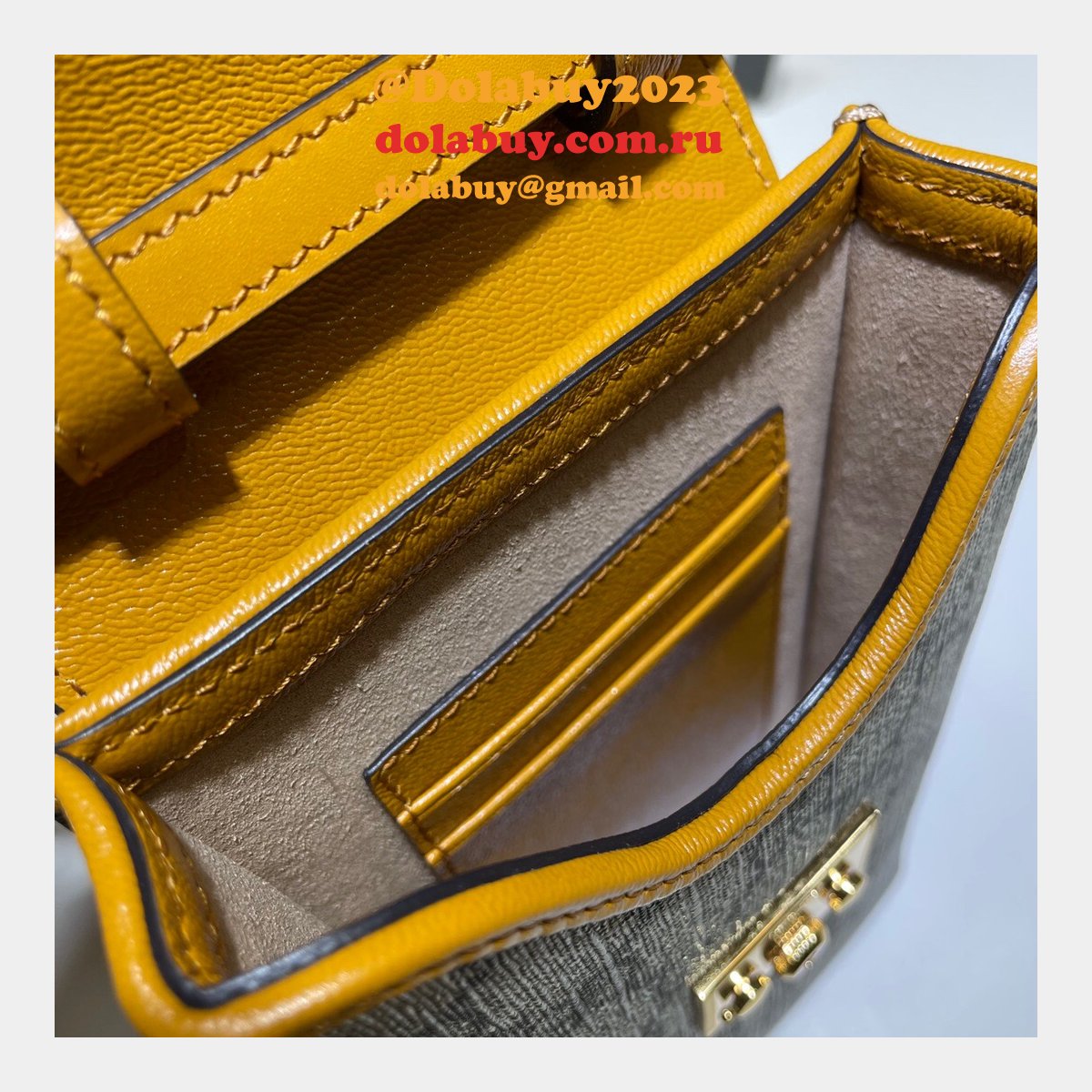 replica best G*u*i 658229 padlock mini bag in beige and ebony gg supreme