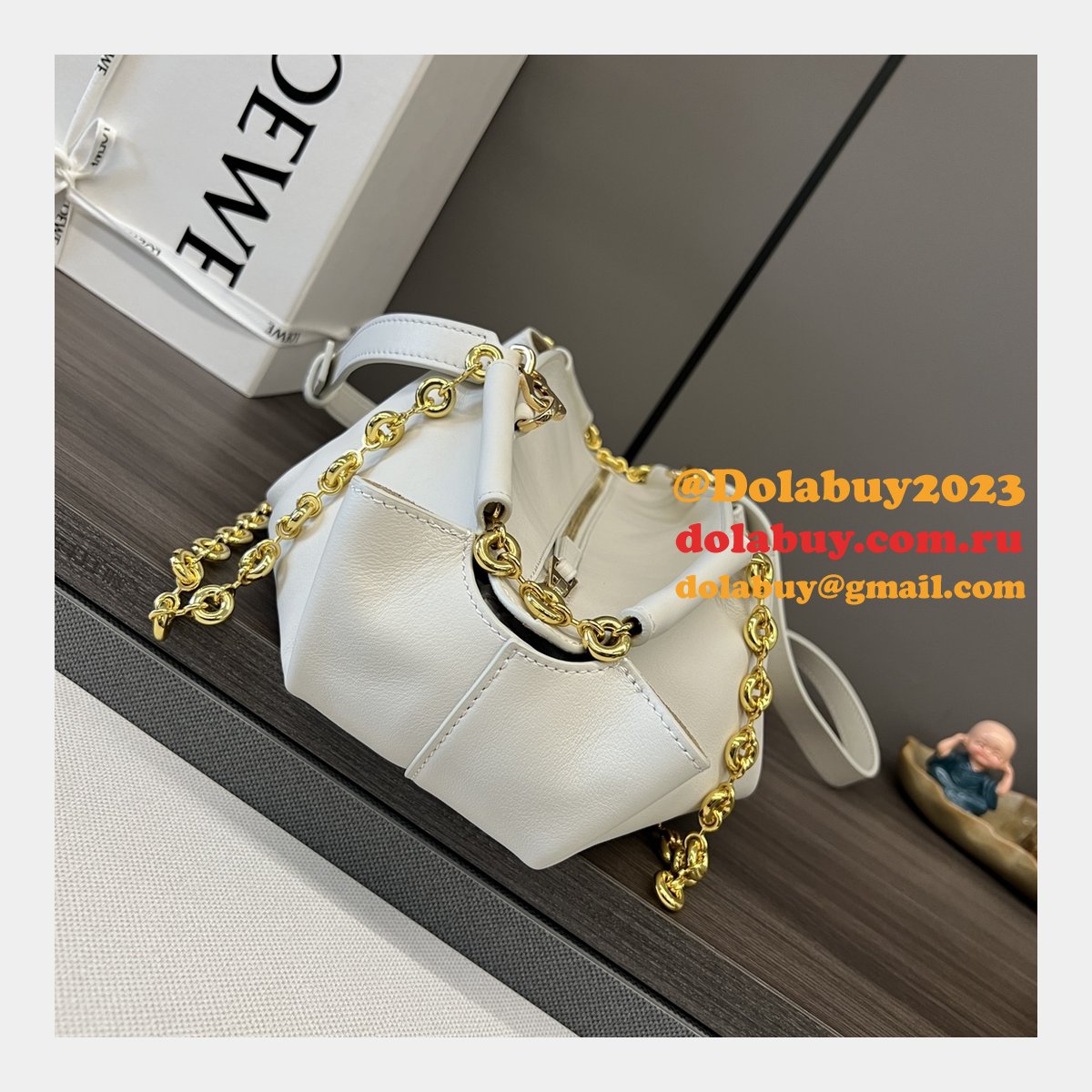 Luxury loewe Paseo small Nappa leather women bag