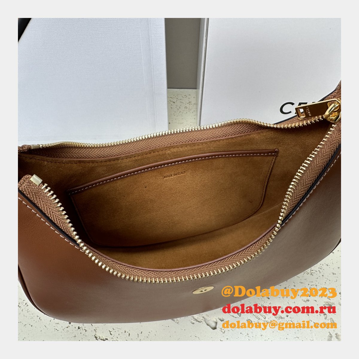 Best High Inspired 114492 Ava Triomphe Soft Quality Celine Replica Bag