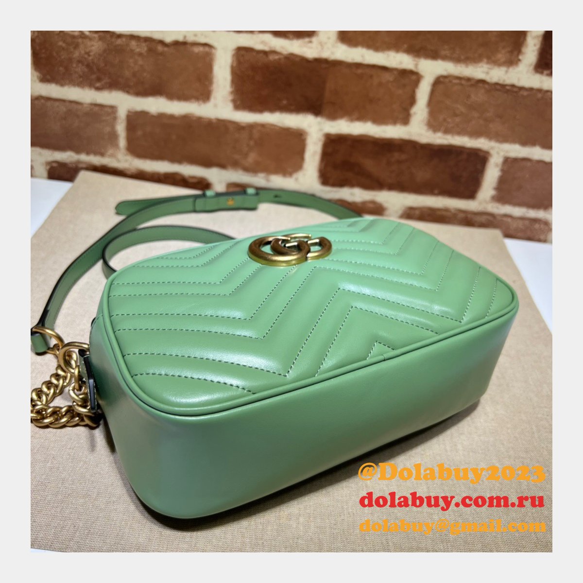 designer G*u*i leather gg marmont top 447632 matelassé shoulder bag