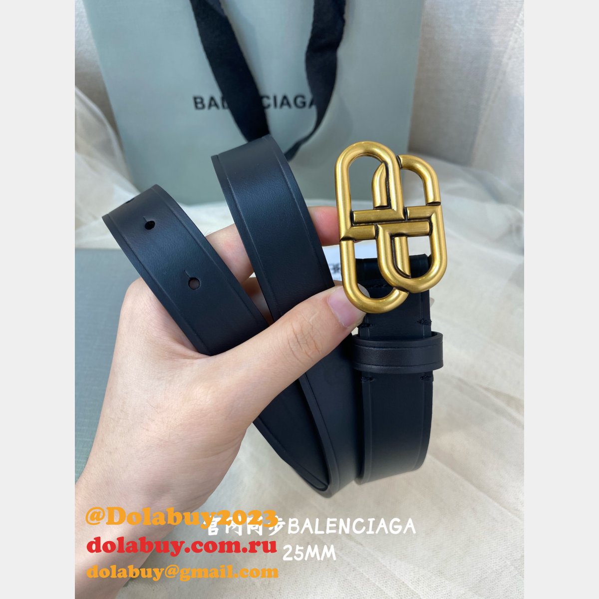 High Quality Luxury Balenciaga Replica 1:1 Mirror Belts