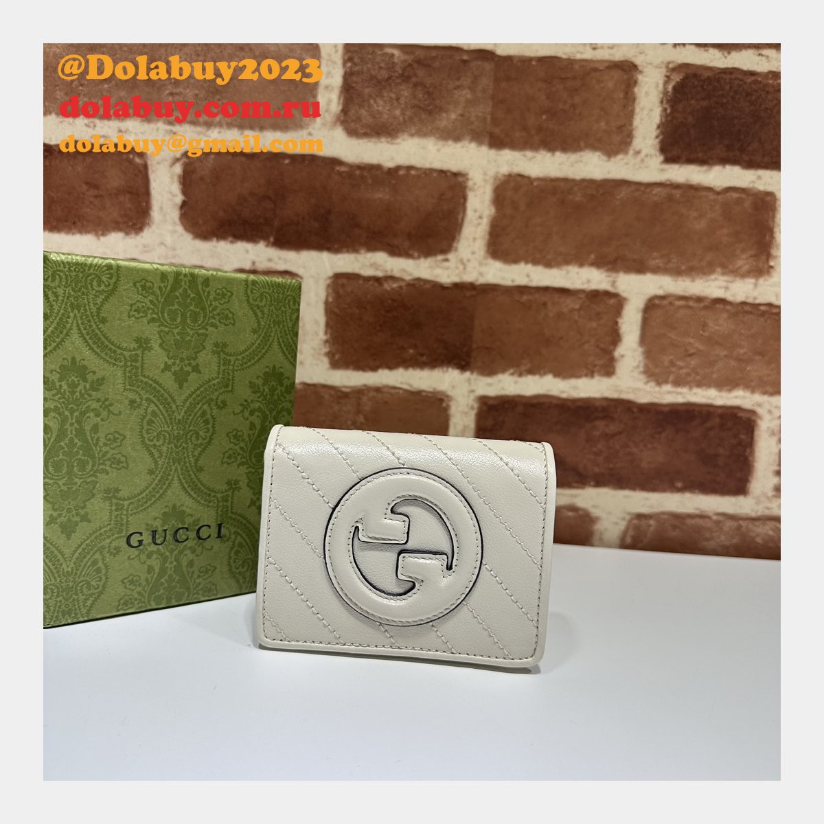 G*u*i luxury replica blondie card sase inspired wallet 760317