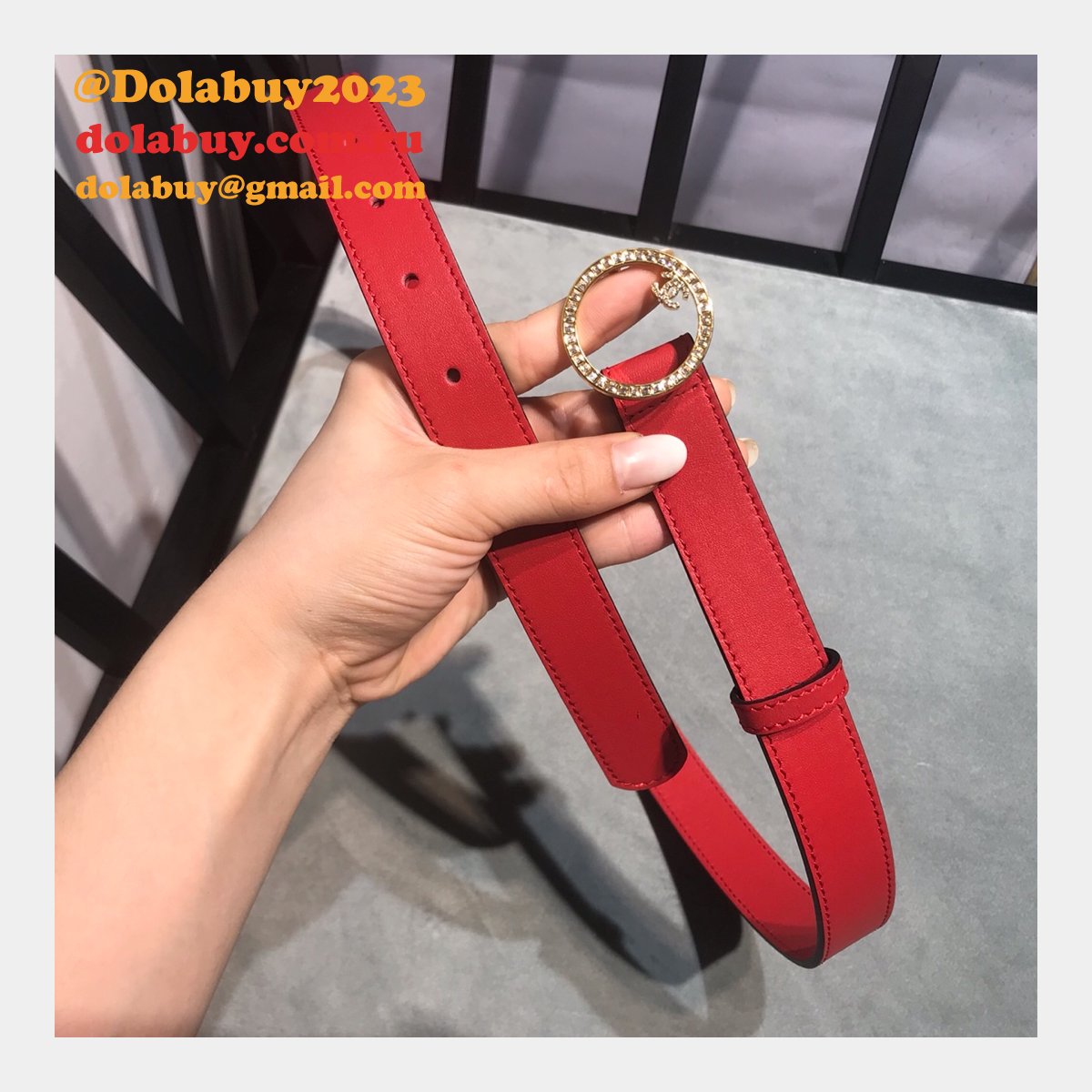 UK Replica CC Double C Belt Width 2.5cm 1119