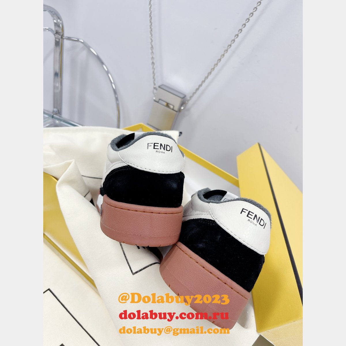 best quality replica F**di match tup f logo shoes and sneaker